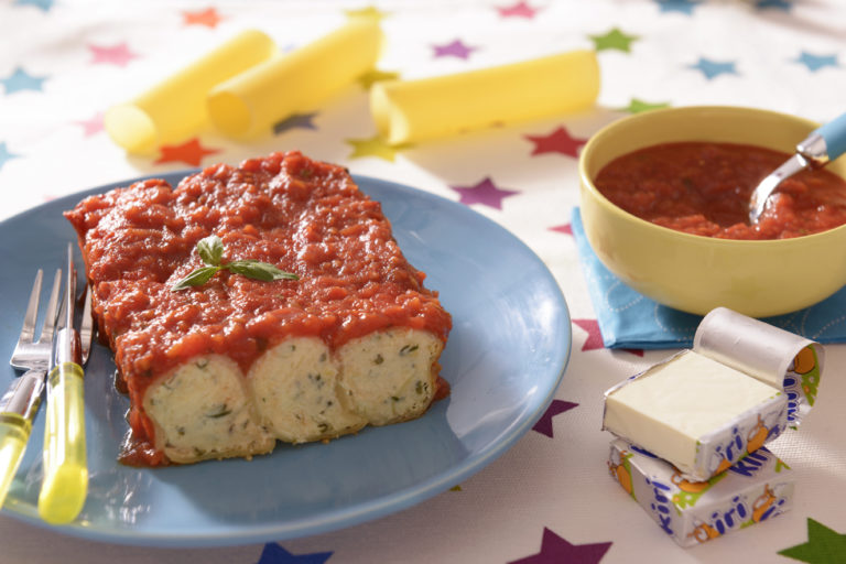 Cannelloni mit Kiri® Käse und Parmesan